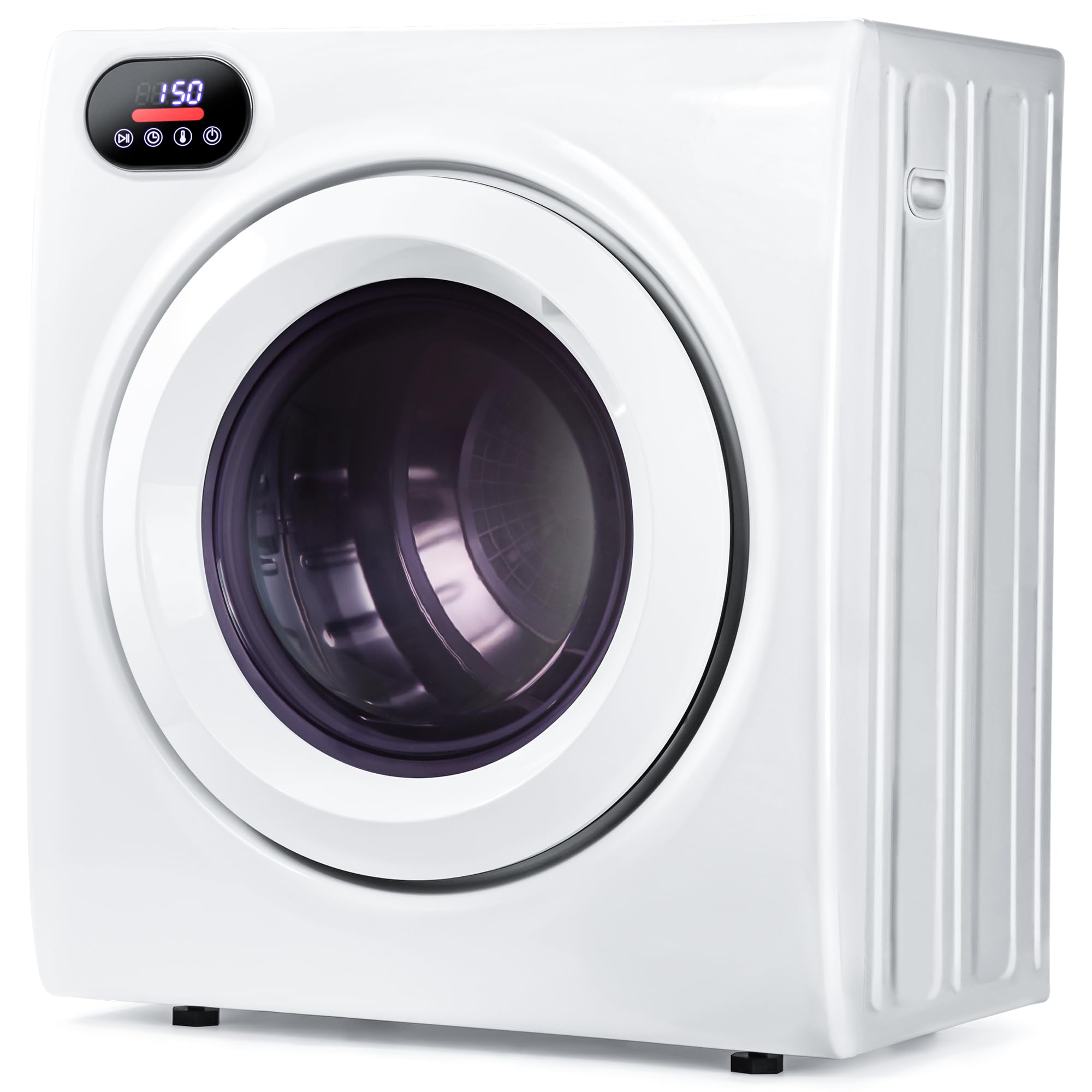 Euhomy Portable Dryer with Exhaust Hose, Four Drying Functions, Dries Up to 9 lbs of Clothes, 1400w Mini Dryer with Stainless Steel Liner, Suitable for Apartments, RVs, Gym