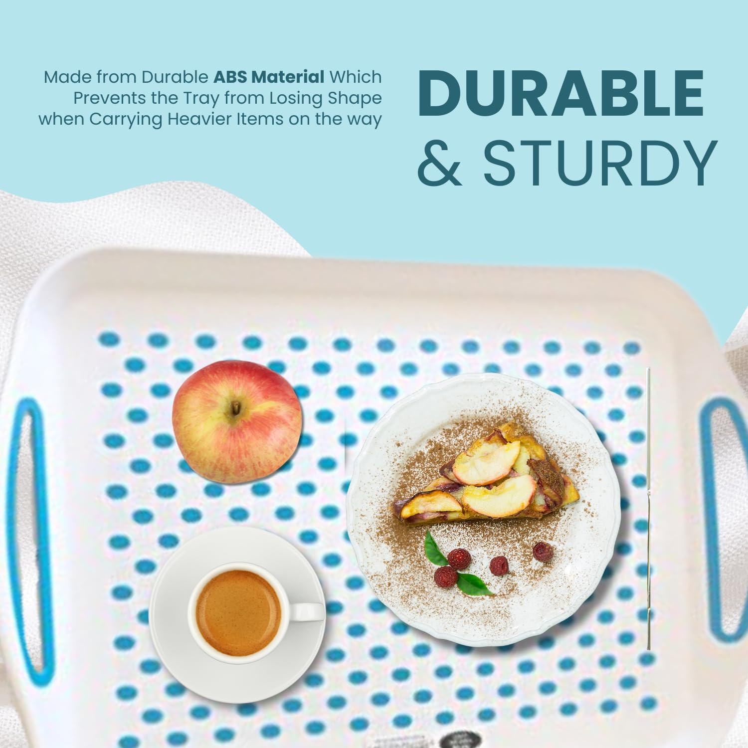 Plateau De Service Rectangulaire En Plastique Avec Surface En