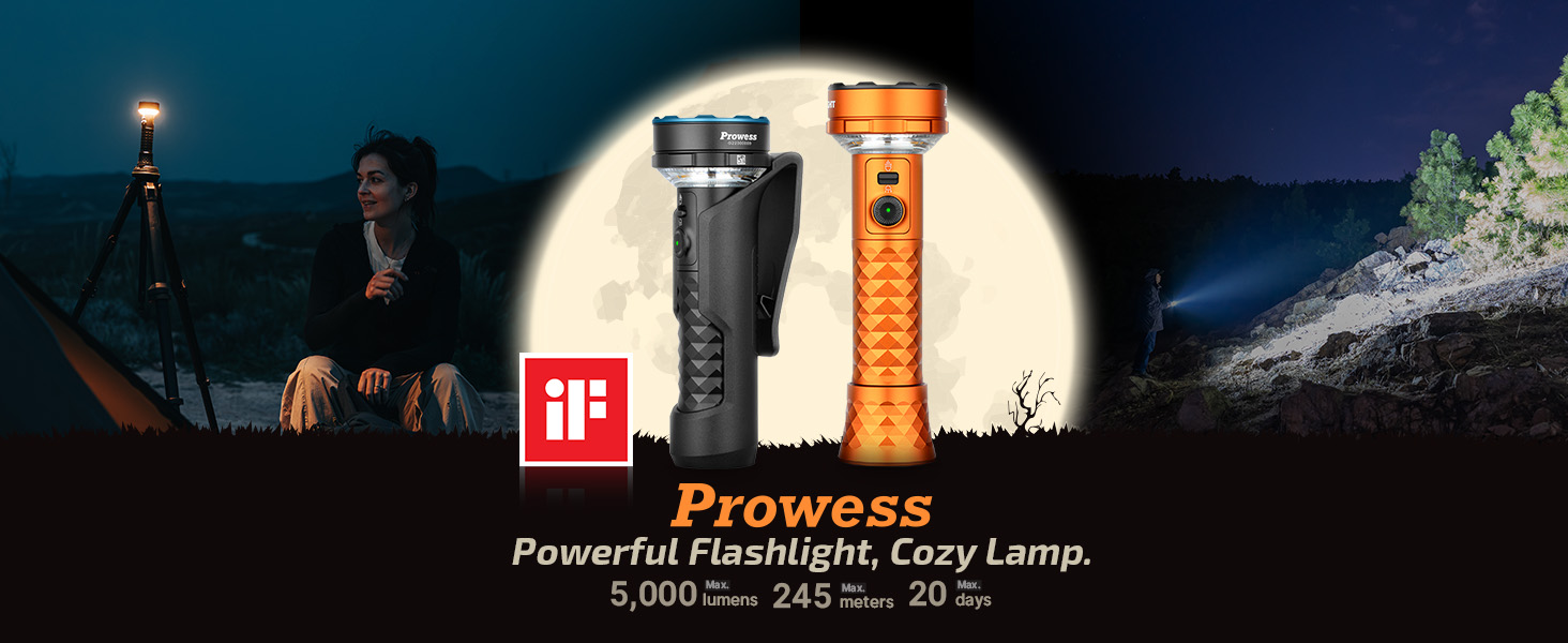 OLIGHT Prowess Rechargeable High Lumen Flashlights, 5,000lms