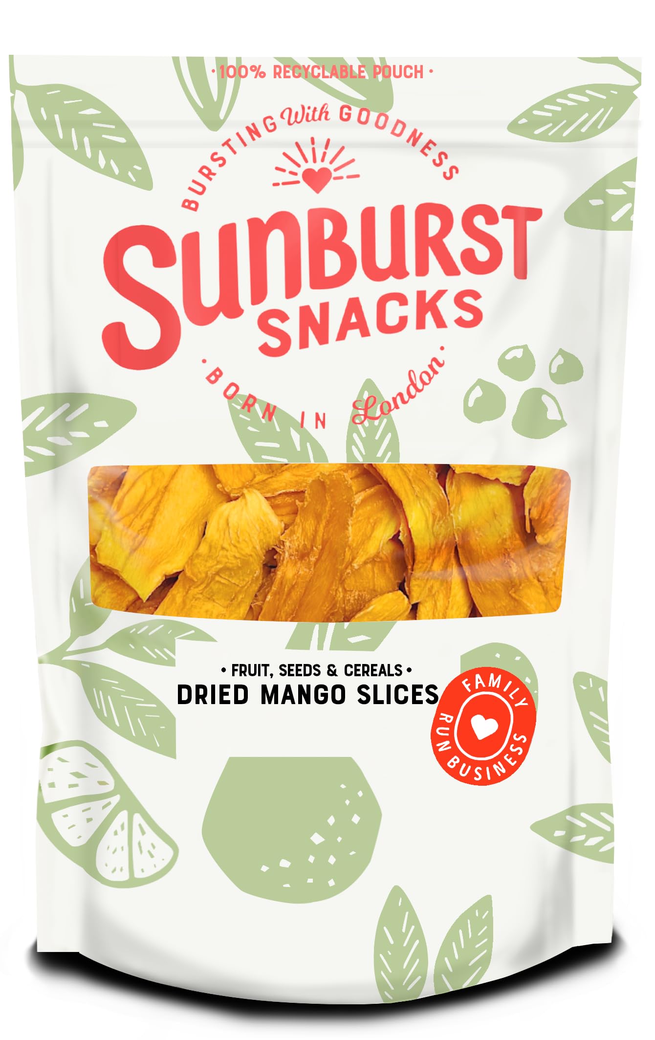 Dried Mango Strips, Natural Mango Fruit Slices, No Added Sugar, Gluten Free with No Artificial Flavours, 1KG