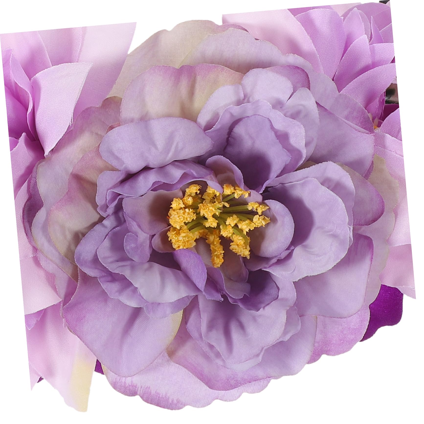 4 diademas de flores estilo retro para mujer, guirnalda para el pelo, tocado de flores de gran tamaño, tocado para la cabeza, artificial de viaje, tela