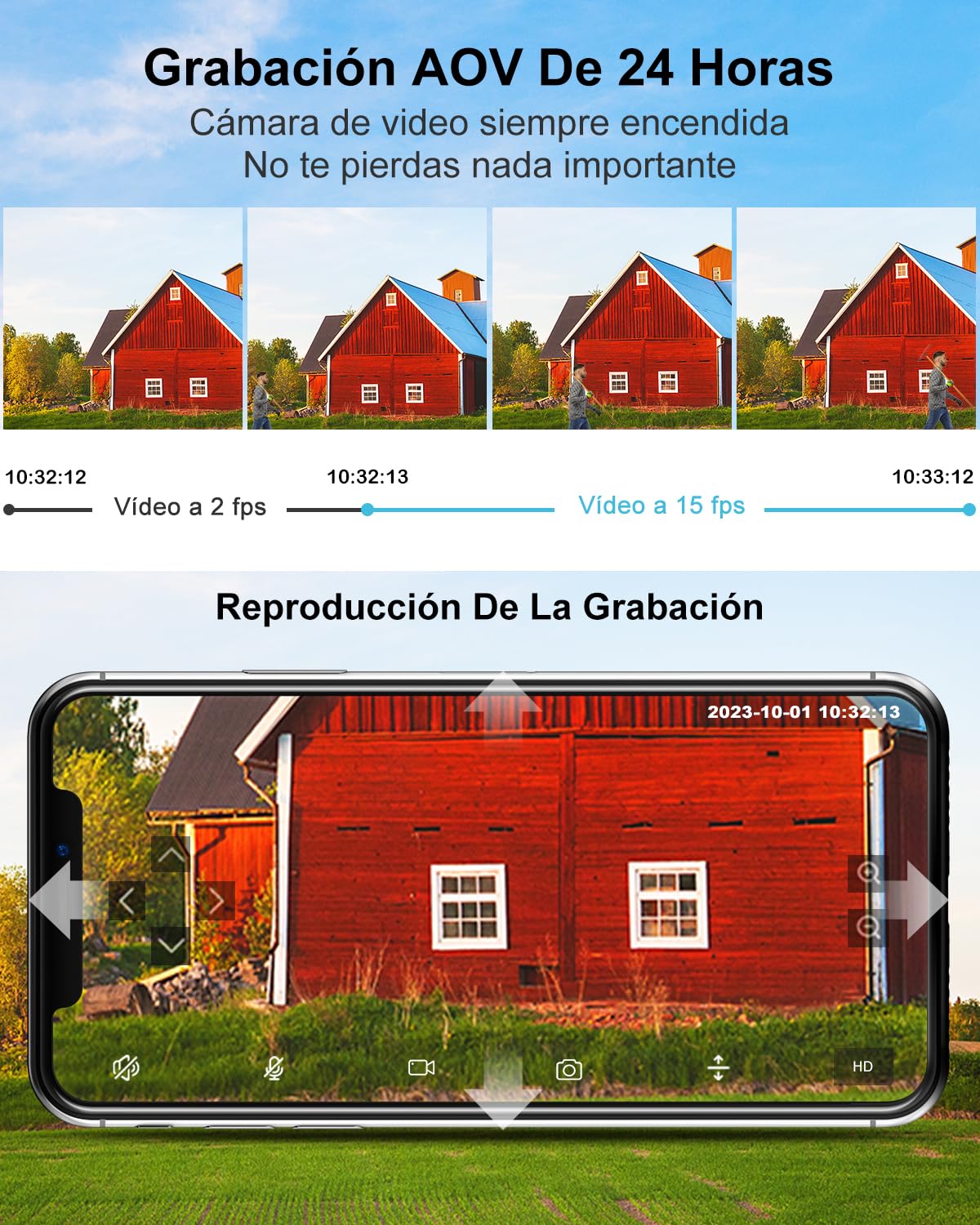 GENBOLT 2K inalámbrico Cámara Vigilancia Exterior Solar 4G LTE with SIM | Grabación 24/7 AOV, Batería 15600mAh con Panel Solar 8W, Apertura F1.0, Visión Nocturna Color, Detección IA 25M