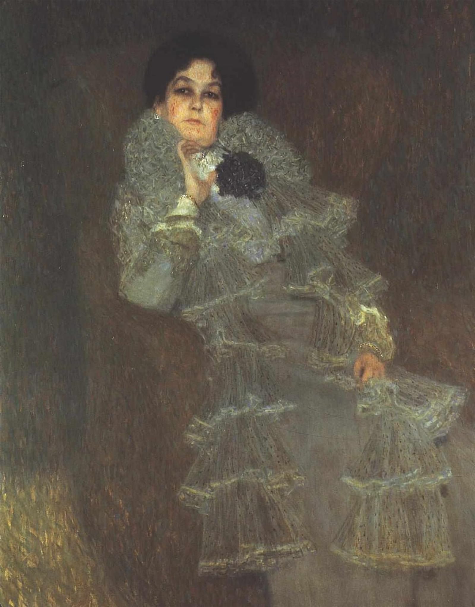ARTXLXXBN Famous Print Painting Colorful Art Print Bildnis Marie Henneberg by Gustav Klimt Canvas Art Decorations for Home Decor 60x90cm