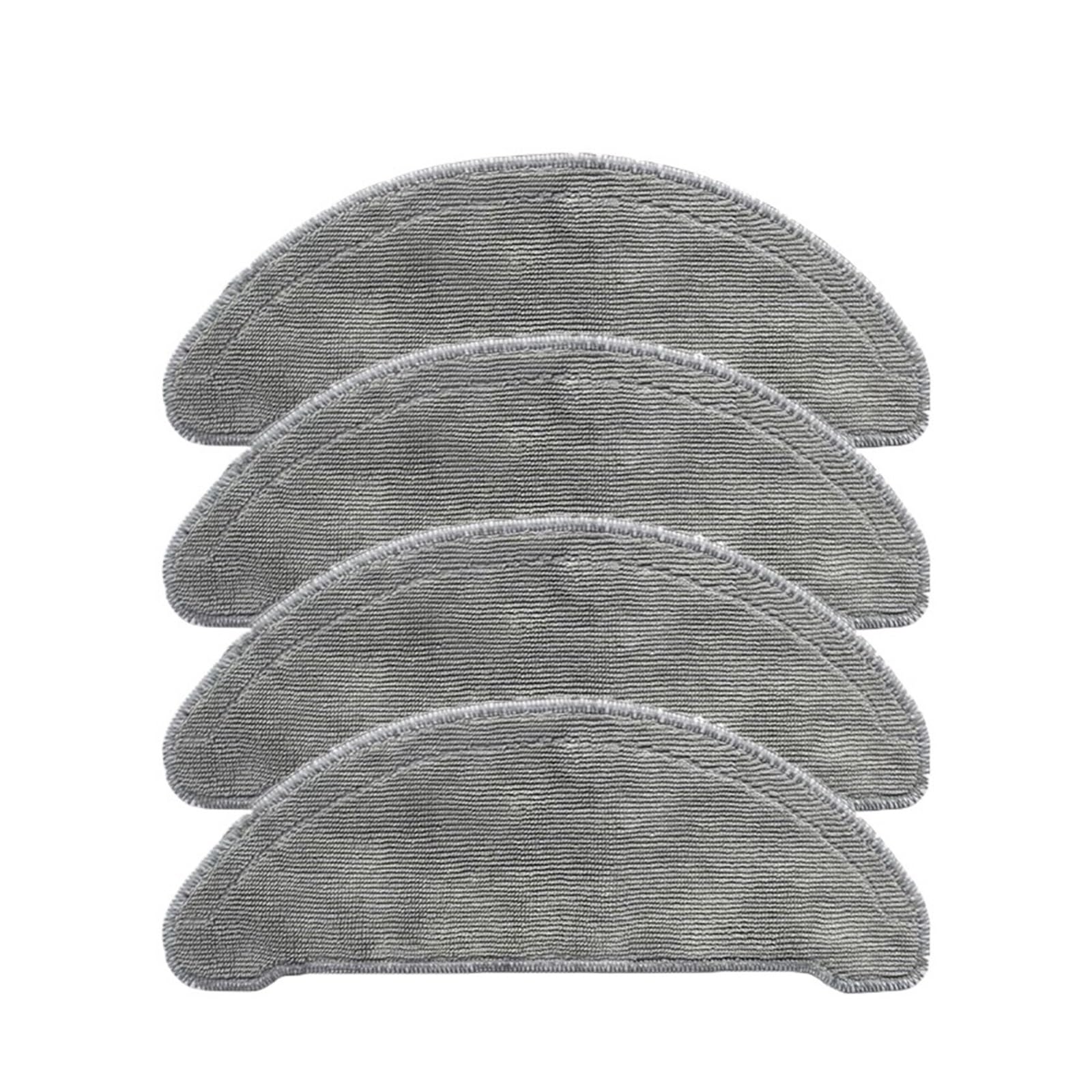 LMRXOFE Washable Mop Rags Spare Parts,Compatible For Xiaomi,Compatible For Roidmi,EVE Plus Robotic Mop Cloth Acssories Replament(4pcs)