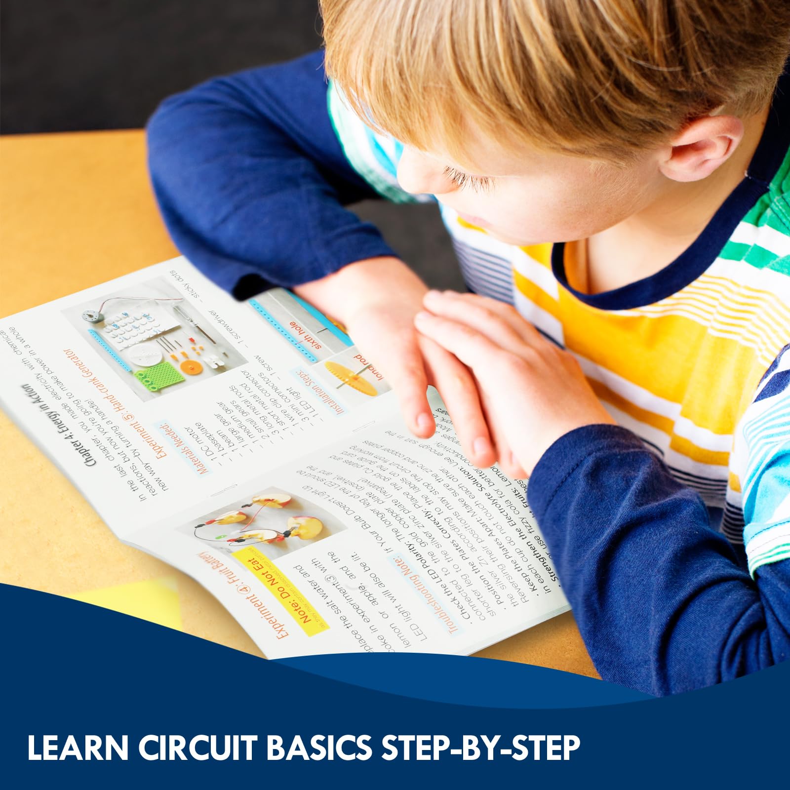 Electric Circuit Kit for Kids, STEM Projects Science Light Bulb Experiments, Electrical Simple Circuits Beginners Educational STEAM Toys Boys Girls Electronics Kits Activities 8-12 6 7 8 9 10 11 12 Yr