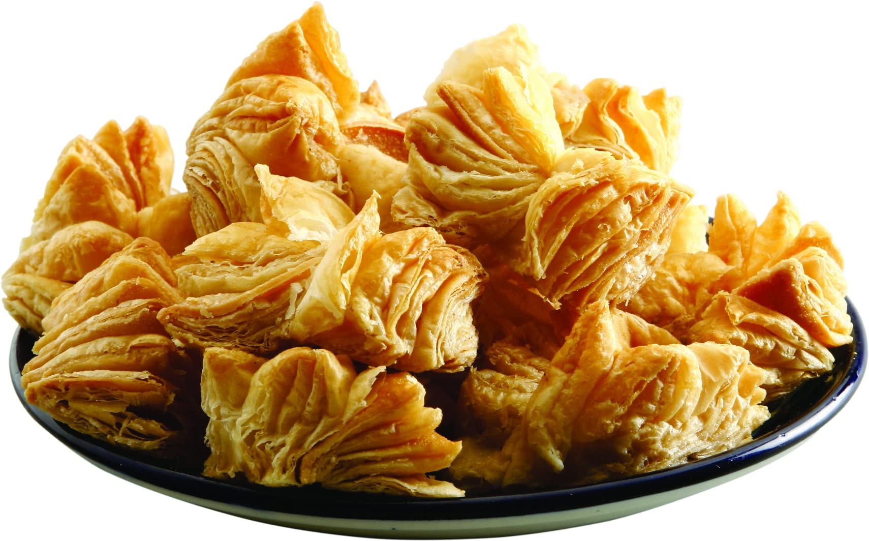Ghotaram Ghaziabad Chai-time Eggless Twisted Khari Puff Namkeen Snack/Tea Party break-TWISTED Khari Puff/Classic Twisted Croissant Puff Bites/Golden Baked Twisted Khari Biscuits-300g(150g*2Pac)