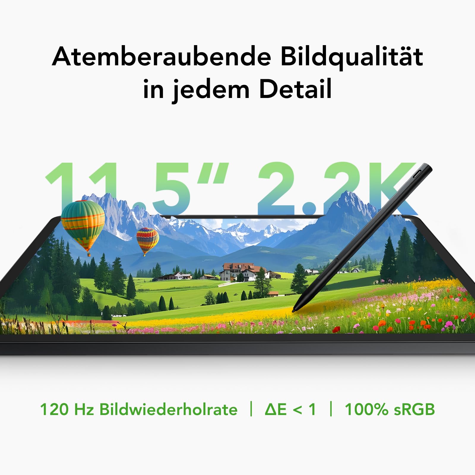 TCL NXTPAPER 11 Plus Tablet, 11,5" 2.2K NXTPAPER 4.0 Display, integrierte KI, 256 GB ROM, 8 GB + 8 GB RAM-Erweiterung, 8000-mAh-Akku, Schnellladung, Android 15, Dunkelgrau