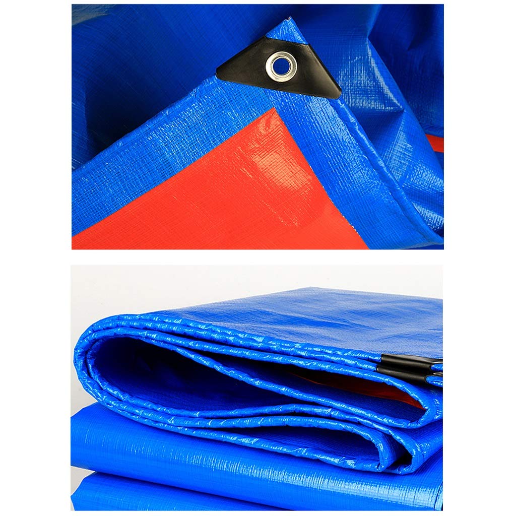 Outdoor wasserdichte Plane Anti-Taifun regendichtes Oxford-Tuch - Mehrzweckplane - Blaue ultraleichte Sonnenschutzplane - Dicke 0,35 mm, 180 g / m2 (10 Größen)
