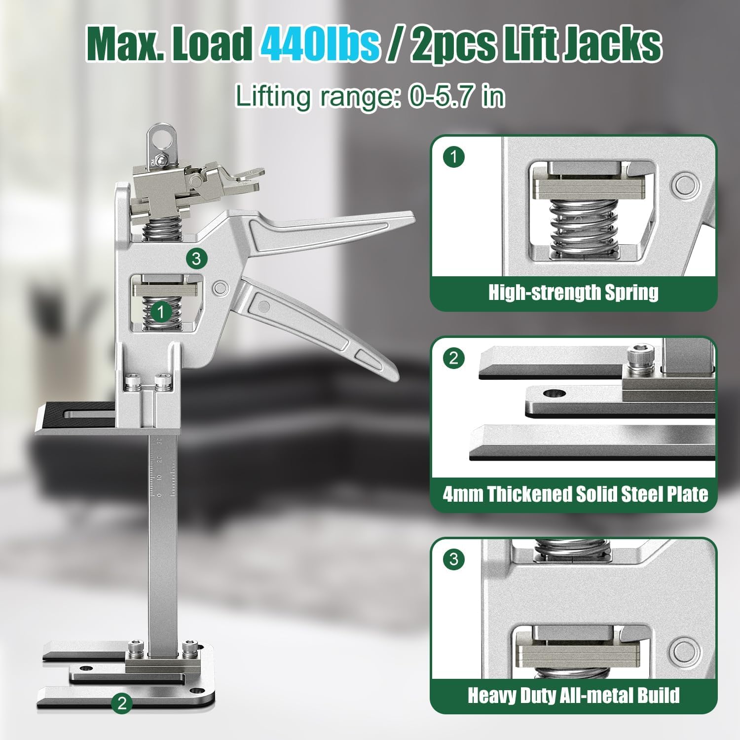 Door Hanging Tools Raynesys Labor Saving Arm Jack 2 Pack, 12 Inch All