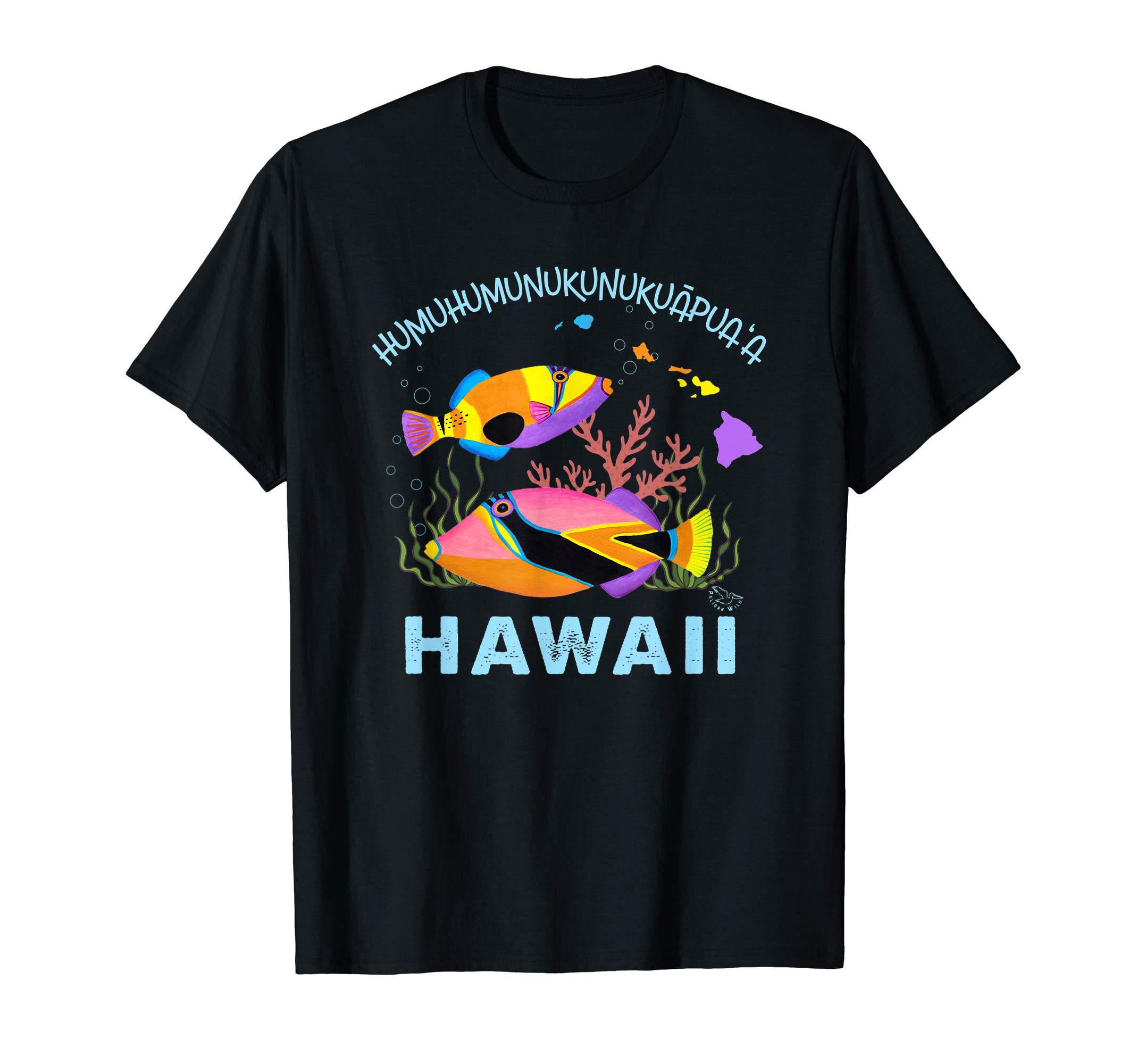 PelicanWild Hawaiian GiftsHumuhumunukunukuapua'a Hawaiian Tropical Fish T-Shirt
