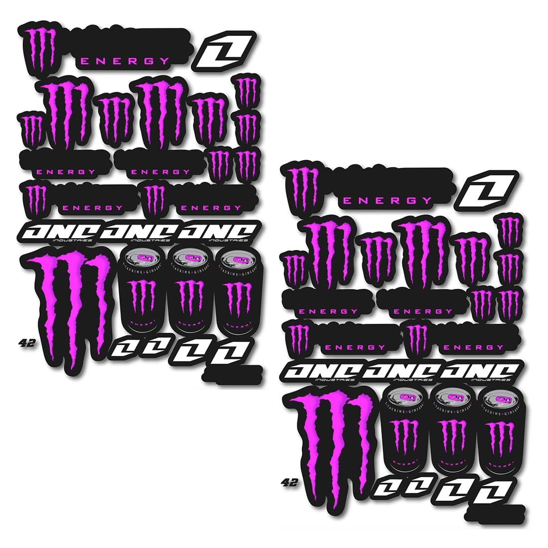 Pack De 2 Stickers Moto - Étanches, Résistants Aux UV - Pour Casques, Carrosseries Et équipements Sportifs - 6