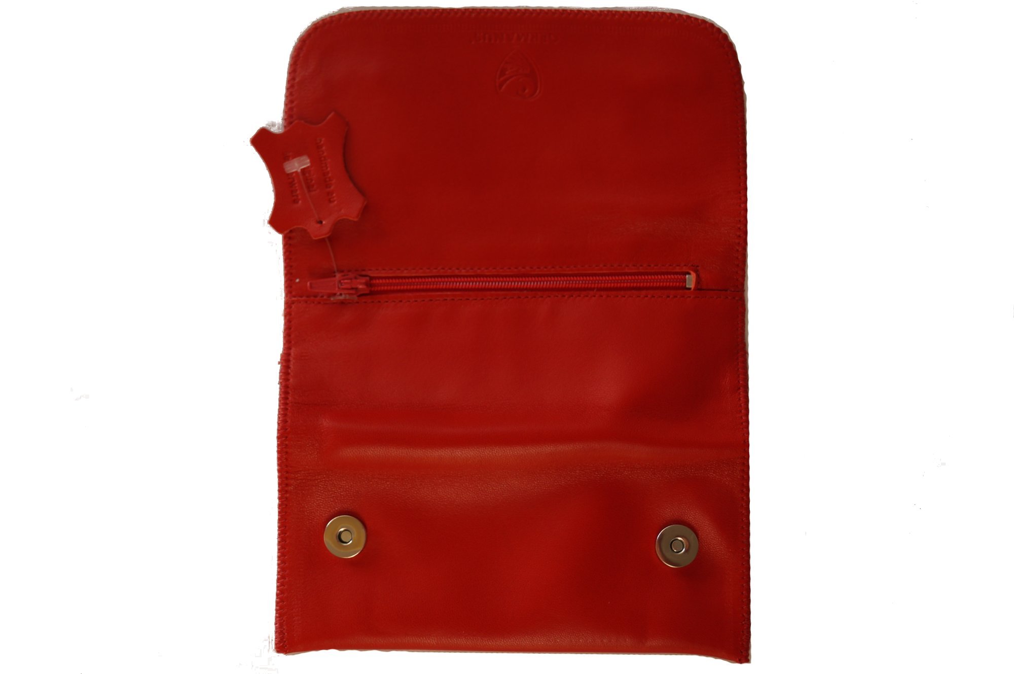 GERMANUS Astuccio Porta Tabacco - Made in EU - Vera Pelle, Russus