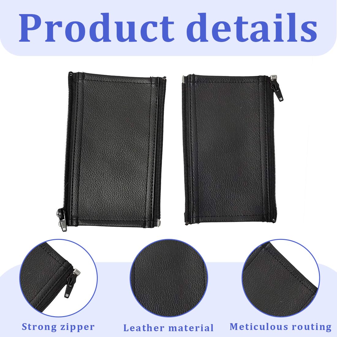 GXGM 2 Pezzi Copri Maniglie per Carrozzina in Pelle di Pu Nero, Accessori per Passeggino per Babyzen Yoyo Yoya, Coperchio di Protezione della Maniglia per il Bracciolo del Passeggino