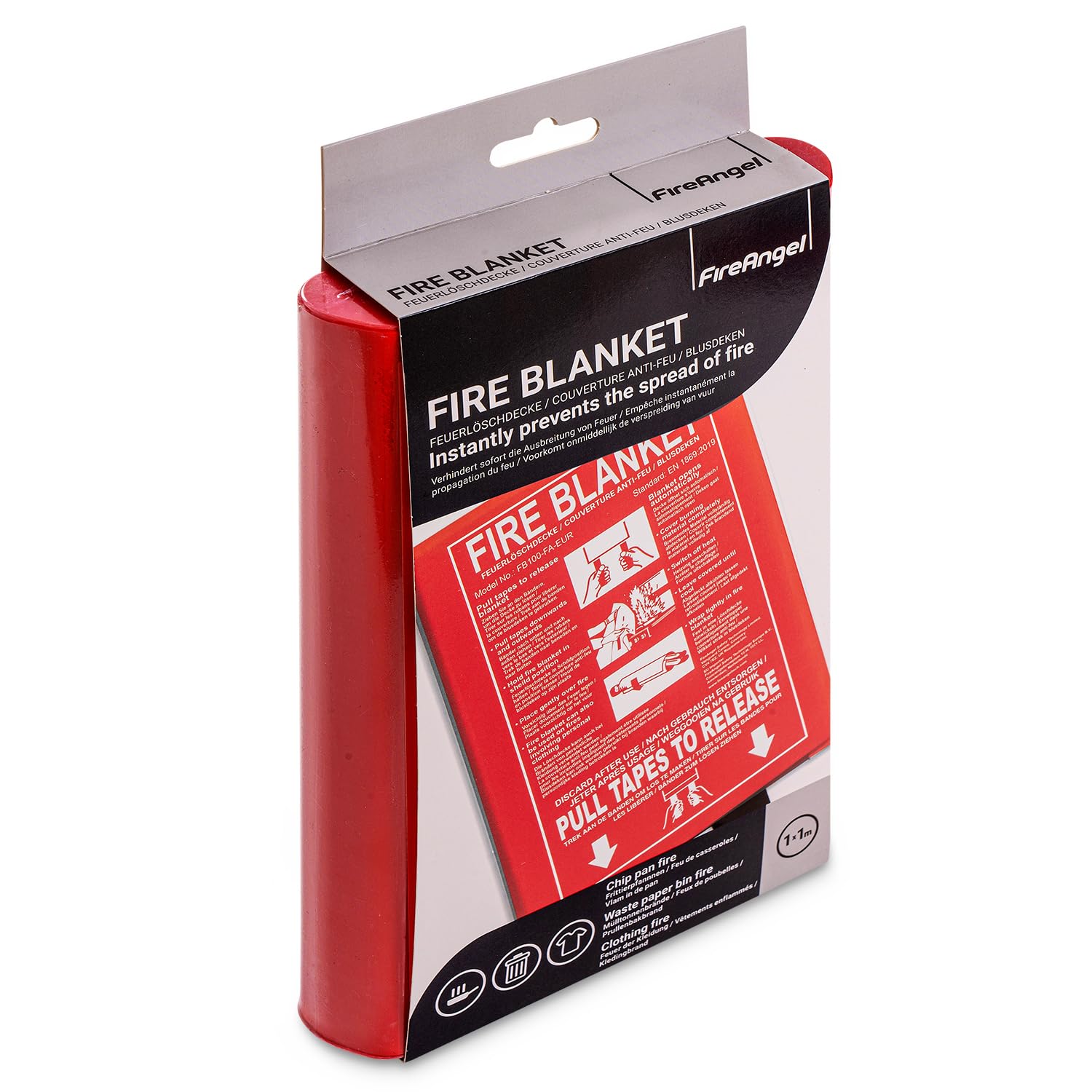 Fireangel Fire Blanket - Black - FB100-FA-EUR