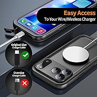 Vista 13 de Cozycase TOP Funda impermeable para iPhone 17 Pro Max - Grado militar resistente a todo 360 con protector de cámara de pantalla, doble IP68 a prueba