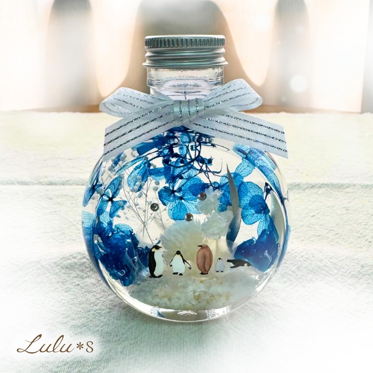 Amazon | Lulu's ルルズ ペンギンのハーバリウム 涼しげ