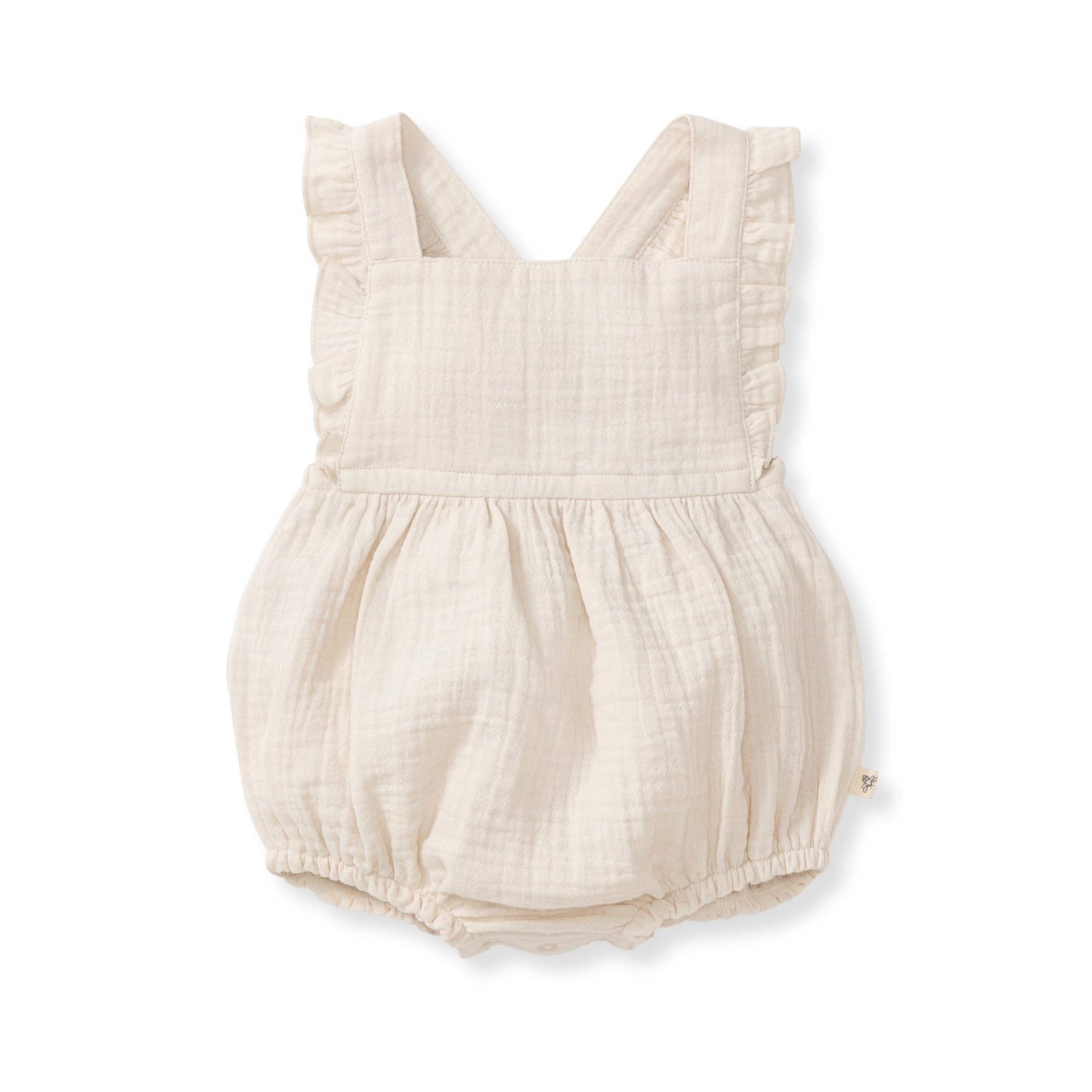 Burts Bees Baby Baby Girls Romper - 100 Organic Cotton One-Piece Shortall Girl Outfit for Sizes Newborn to