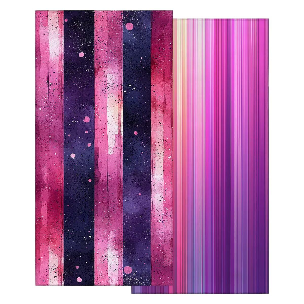 Telo Mare Grande 80x160 cm 2 Pezzi, Antisabbia Telo Mare Microfibra A strisce, Asciugatura Rapida Asciugamano Microfibra, Asciugamani Palestra Donna Uomo, Leggero Teli Doccia Accessori Viaggio -4020