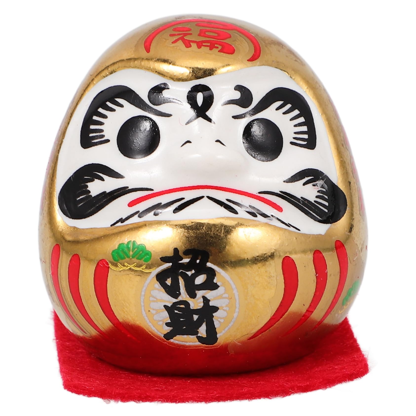 CHILDWEET Decoración De Darma Figuras De Buena Suerte Dharma Daruma Coleccionable Budismo Zen Muñeca Daruma En Miniatura Adorno De Daruma De La Suerte Vaso Estilo Japones Adornos Cerámica