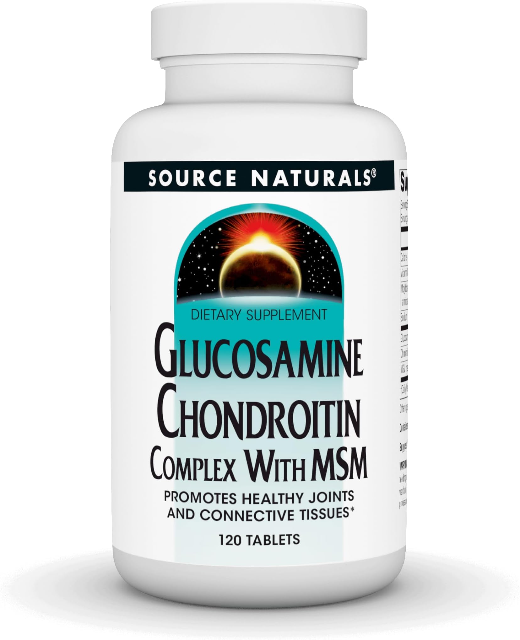 Source Naturals Glucosamine Chondroitin Complex with Msm - 120 Tablets