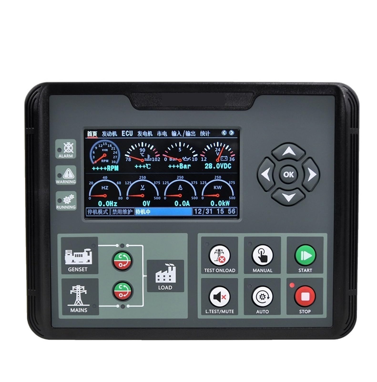 Jdilfunu Dc72d Mkii Dc70d Dc72d Dc70dr Dc72dr Mkii Generator Controller Auto Start Stop Control Module 1Pcs(Dc72d Mkii)
