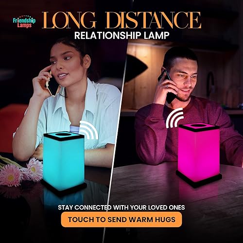 Miniatura 7 de Friendship Lamp Modern Design - Handmade in USA Wi-Fi Touch Lamp LED Light for Long-Distance, Connection, Relationship, Friendship, Gift, Over 200