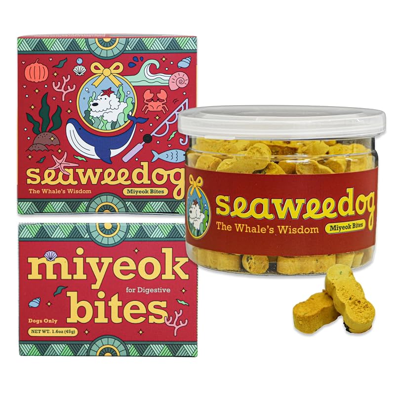 Suplemento para Cães com Probióticos, FOS, Bromelina, Abóbora e Alga Wakame Seaweedog 100 g