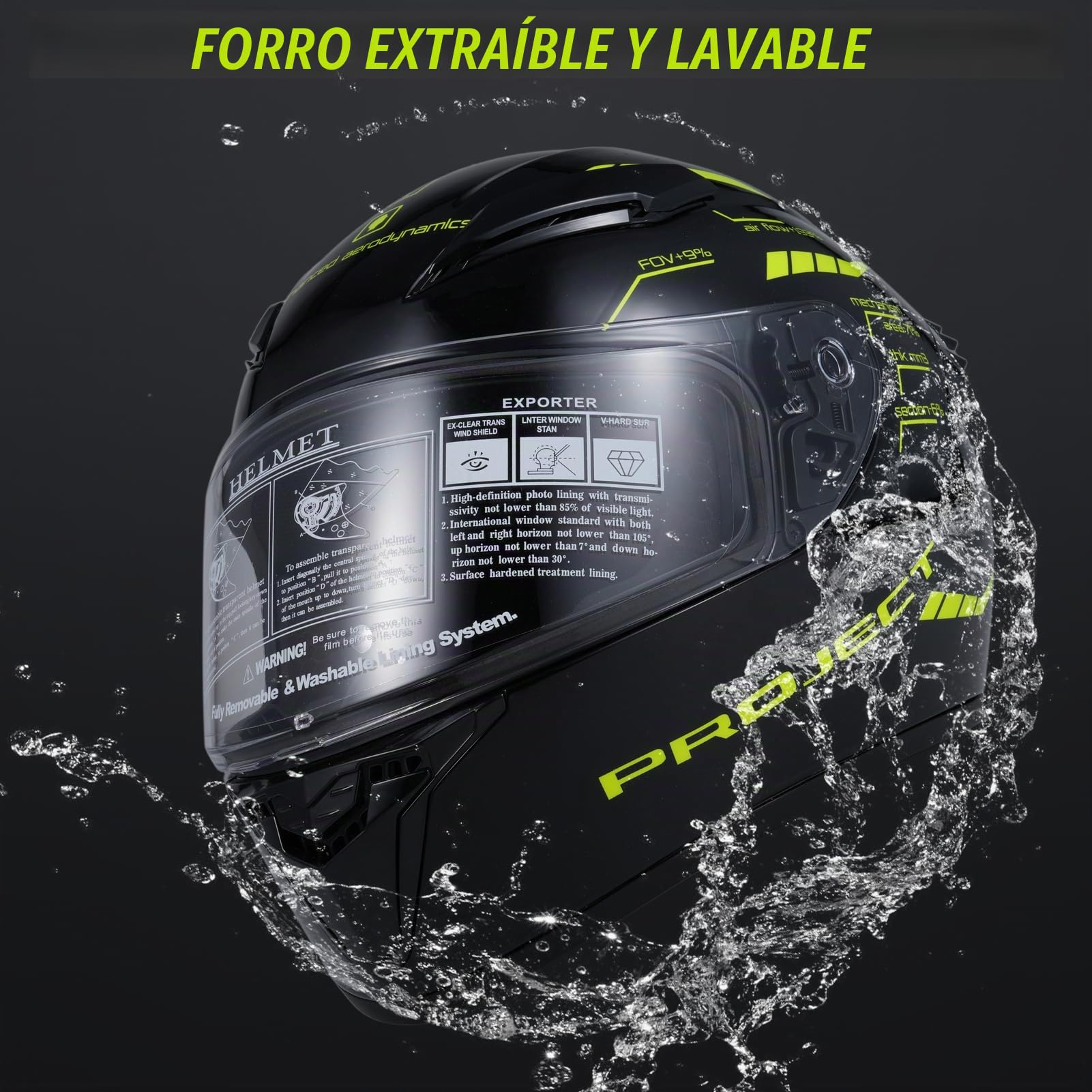 Casco de Motocicleta Casco de Moto Integral Disponible en Cuatro Estaciones
