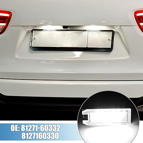 Miniatura 2 de Conjunto de luz LED blanca para placa de automóvil 6000K 68228927AA 2835SMD para Jeep Grand Cherokee 2017-2021 para Jeep Patriot 2015-2017 ABS