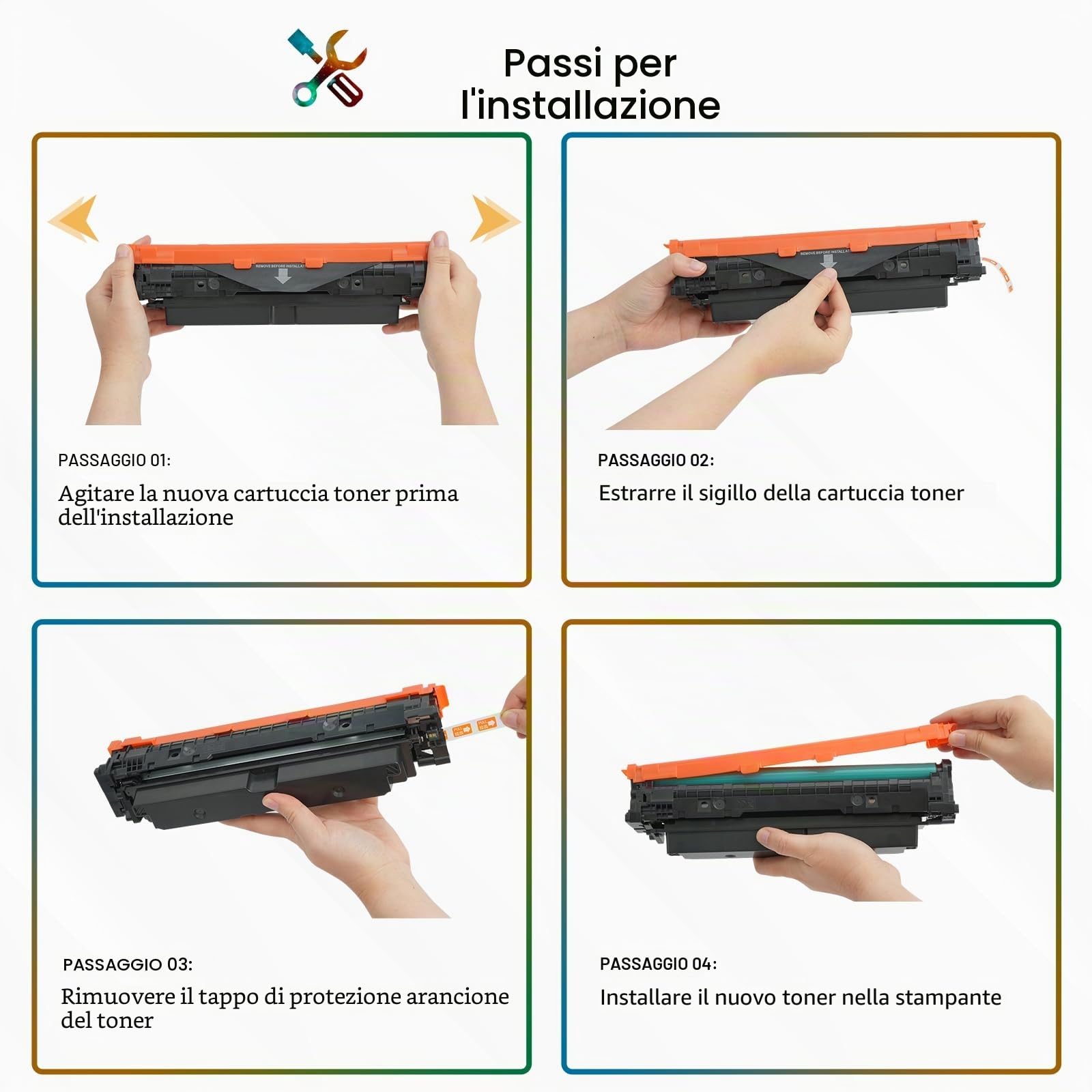 069H 069 Cartuccia Toner Compatibile per Canon i-SENSYS MF752Cdw MF754Cdw | Cartridge 069H per LBP673Cdw LBP674Cdw LBP674Cx MF751Cdw MF753Cdw MF756Cx MF755Cdw Series Stampante Nero Ciano Giallo Magenta