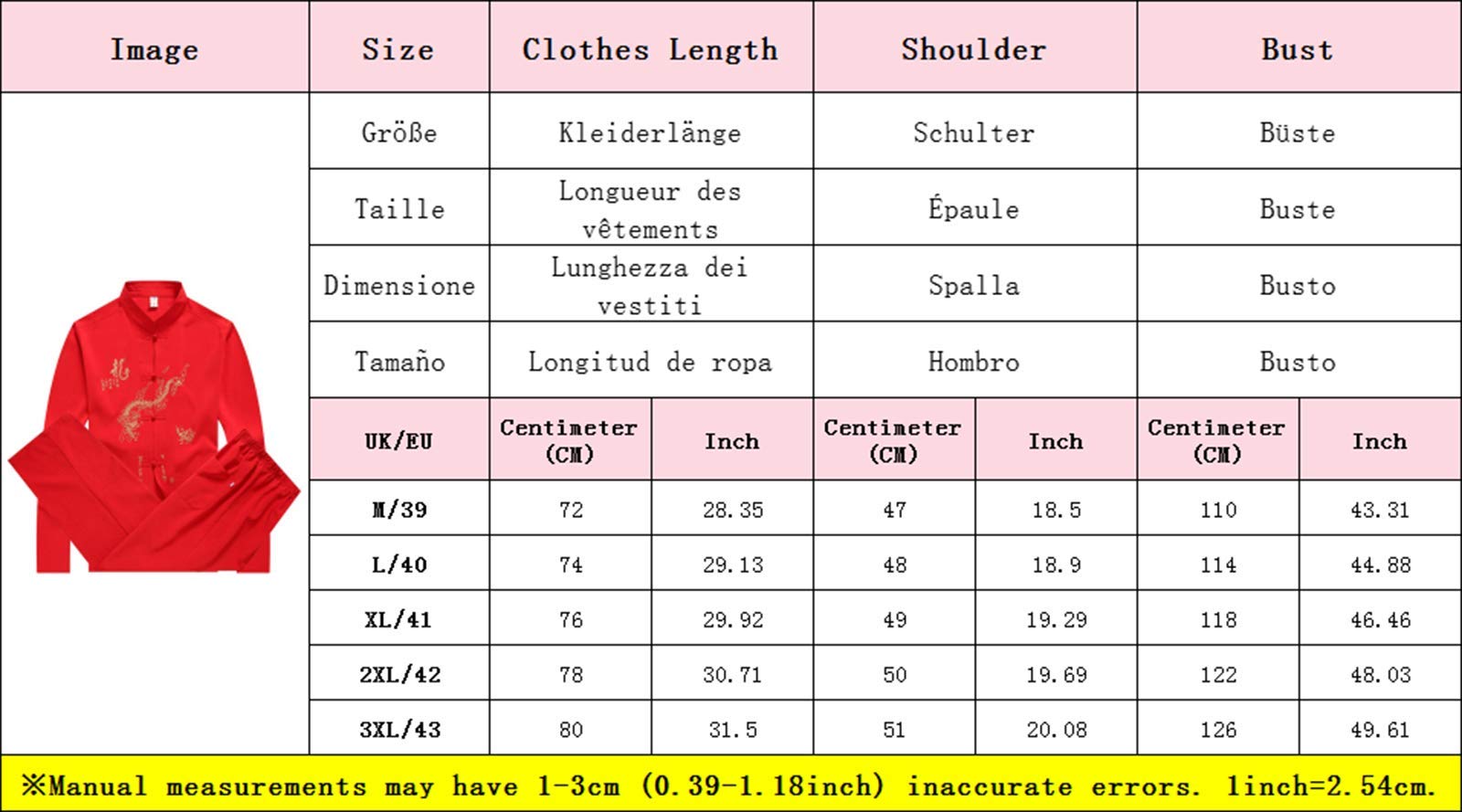 Chinois Vêtements Costume Tang - Traditionnel China Ancient Costume Arts Martiaux Tangzhuang Kung Fu Manche Longue/Manche Courte Veste Suits Chemise Outfit Uniforme pour Hommes