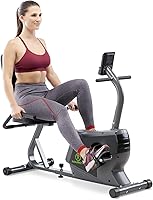 Vista 1 de Marcy Magnetic Recumbent Exercise Bike For Home and Home Gym, With Digital Monitor And Quick Adjustable Seat NS-1206R