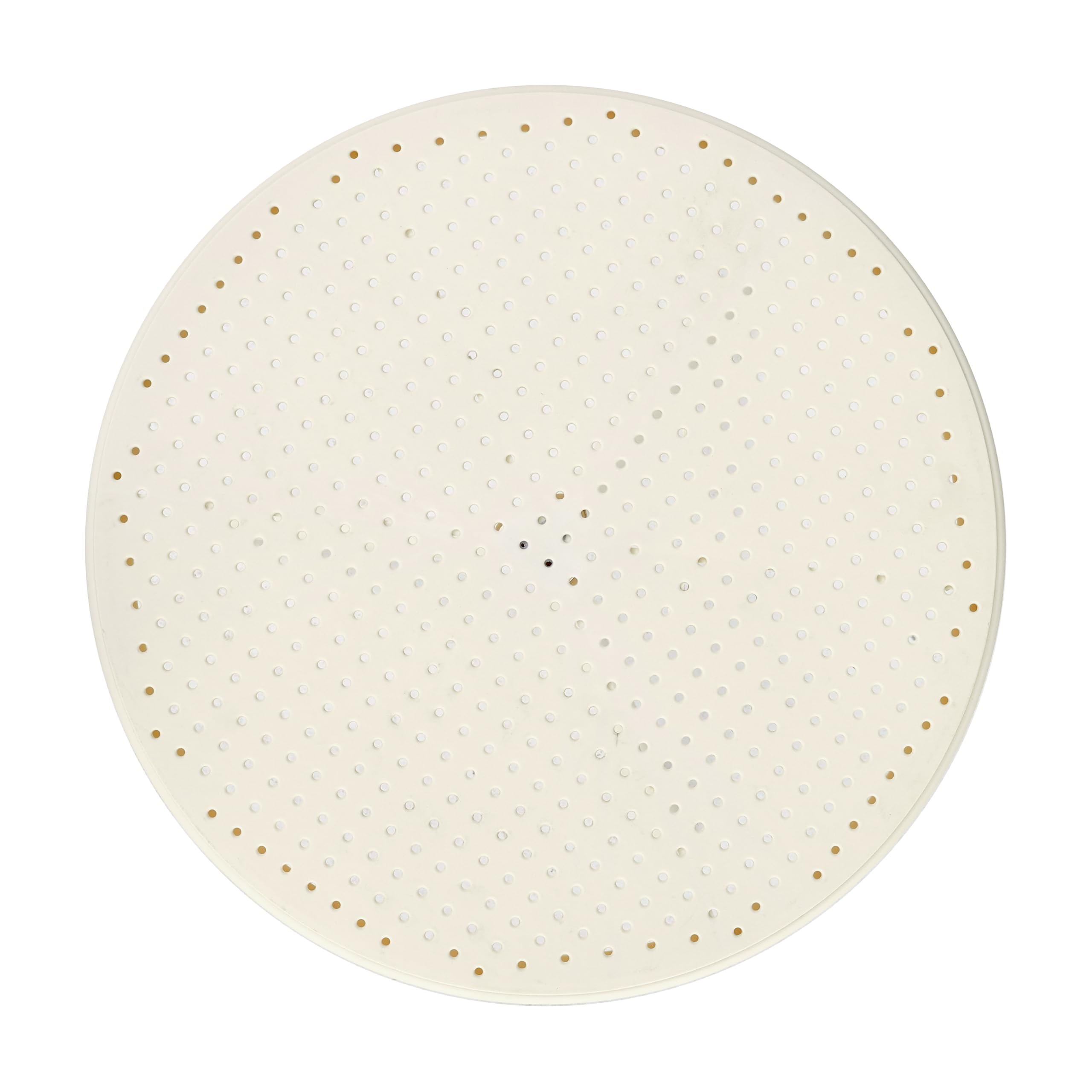 Brigros - Tavolo Rotondo in Polipropilene Resistente ai Raggi UV da Giardino e Balcone, Bianco, 60x60x41 cm