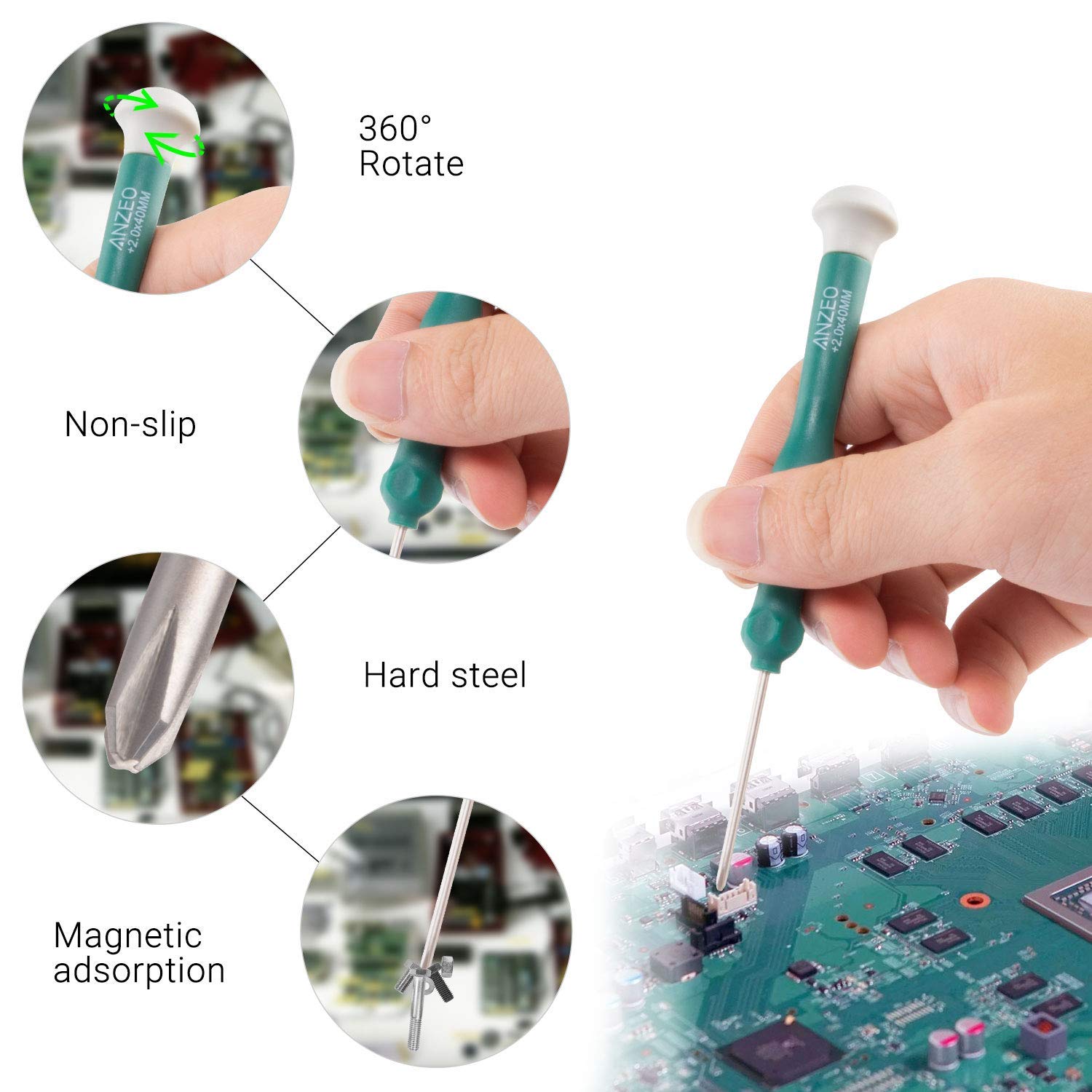 UOWGA Joycon Joystick Replacement, 2 Pack Switch Analog Thumbstick for