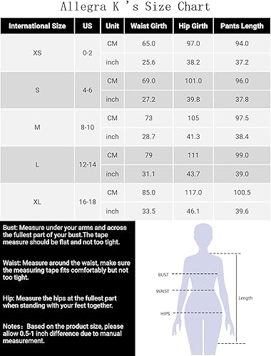 Miniatura 6 de Allegra K Pantalones metálicos para mujer, pantalones holográficos con cintura elástica brillante