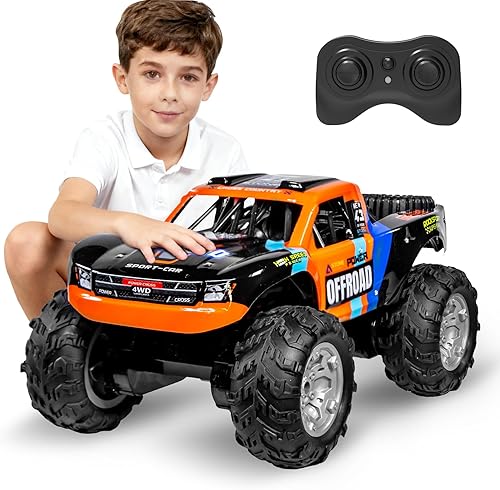 Miniatura 13 de Auto de control remoto anfibio 1:16, camión monstruo de control remoto totalmente sumergible para niños, juguete 4WD RC todo terreno con 2