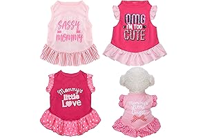 Fashion Kawaii Chihuahua Dog Clothes, Breathable Summer Apparel for Small Dogs and Cats