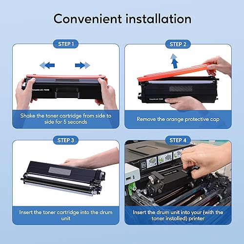 Miniatura 3 de TN433 TN-433 Cartucho de tóner de repuesto para Brother TN 433 TN-431 para impresora Brother HL-L8260CDW HL-L8360CDW MFC-L8610CDW MFC-L8900CDW