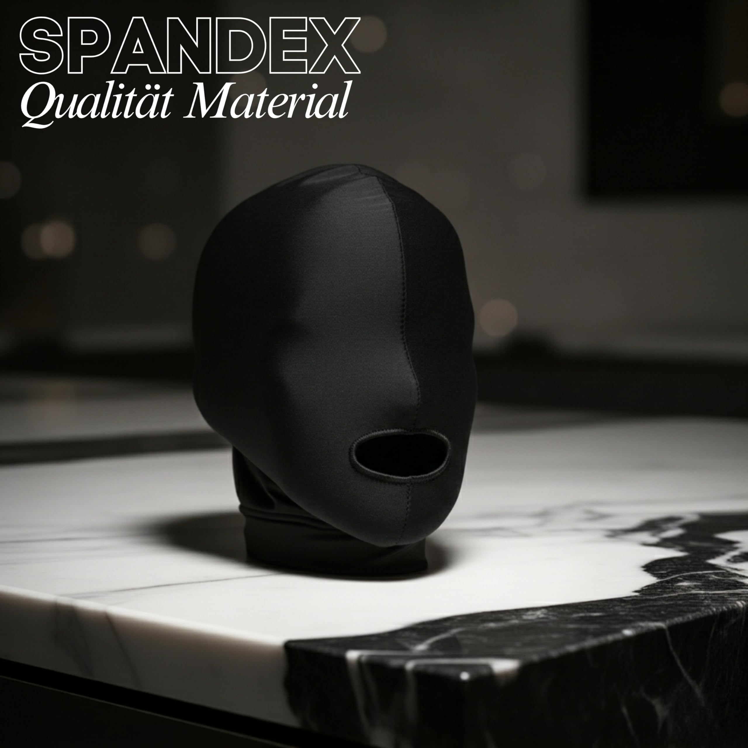 Maschera BDSM da uomo e donna per piaceri estremi Maschera per la testa di dimensioni universali per uomini, donne e coppie Maschera per bondage fetish per giocattoli sessuali schiavi B23-5