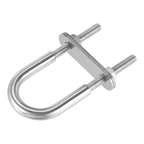 Miniatura 3 de Perno en U redondo M12x46mmx150mm Acero Inoxidable 304 con Placa de Tuerca