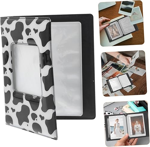 Miniatura 4 de STOBOK 2 Pcs Photo Storage Book Leather Business Card Holder Name Mini Photo Album Snap Photo Album Memory Photo Book Scrapbook Photo Album