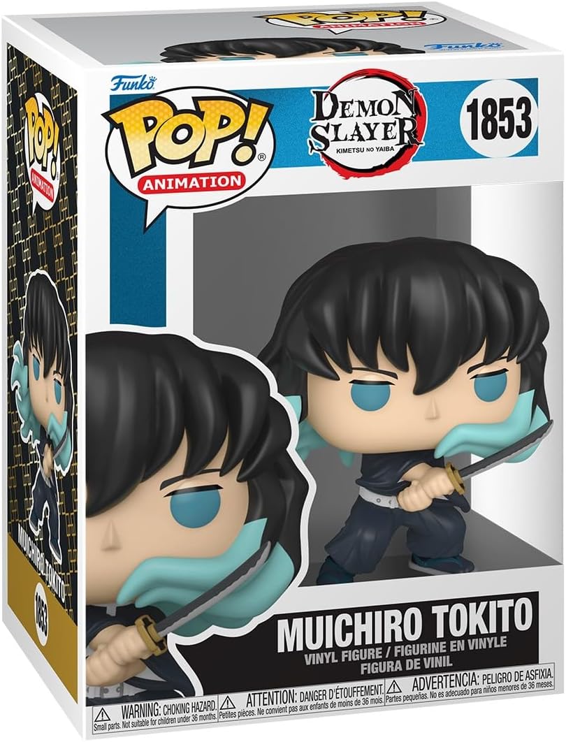 Funko Pop Animation: Demon Slayer - Muichiro - (Attack) - 1/6 Odds for Rare Chase Variant - Collectable Vinyl Figure - Gift Idea - Official Merchandise - Toys for Kids & Adults - Anime Fans