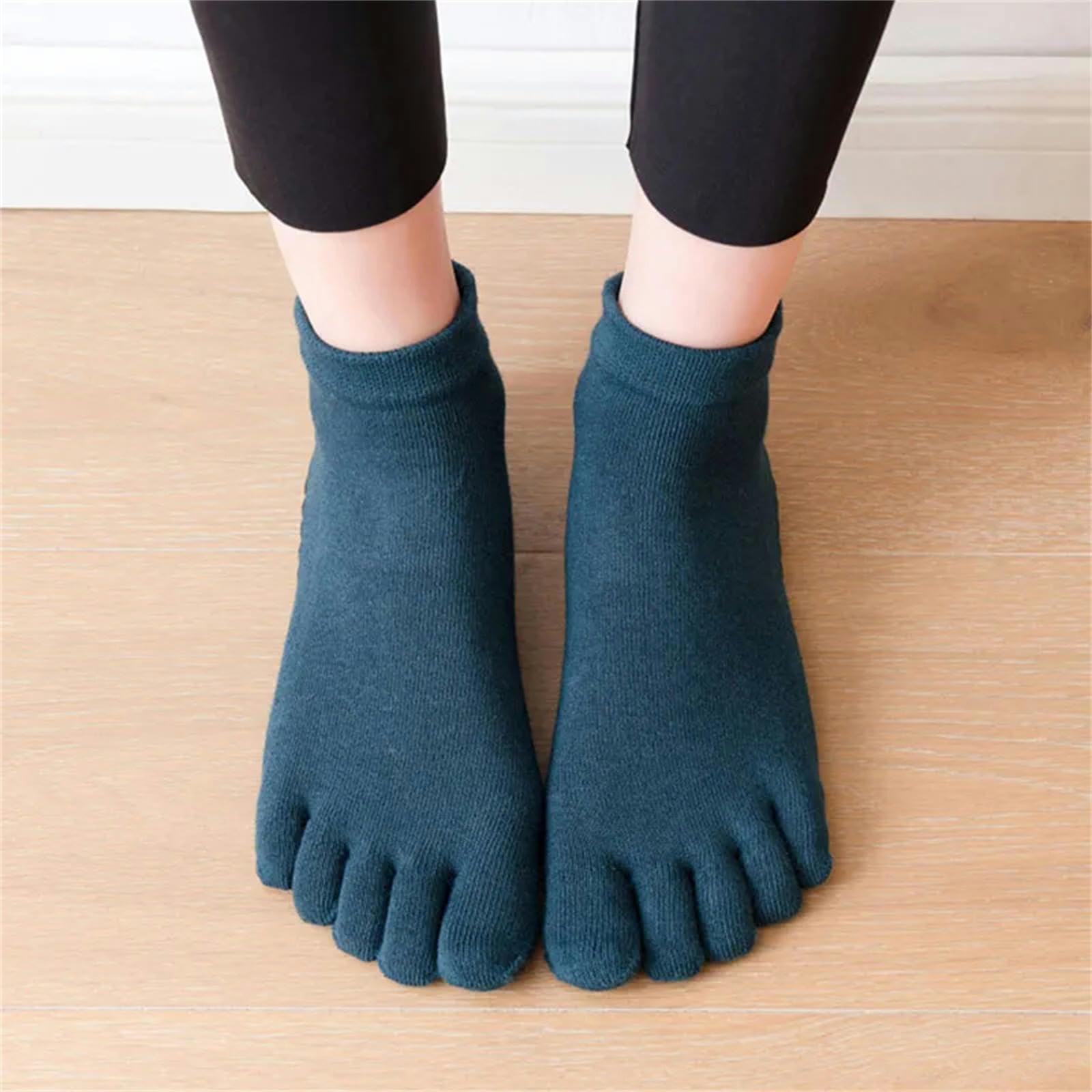 Calcetines Hombre Calcetines De Algodón Damas De Algodón Anti Slip Gym Socks Five Toe Dance Elastic Sock