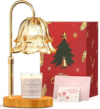 Candle Warmer Lamp with Timer Birthday Gifts for Women, Adjustable Height Dimmable Wax Warmer Lamp for Scented Candles Modern Farmhouse Decor, House Warming Gifts New Home Essentials