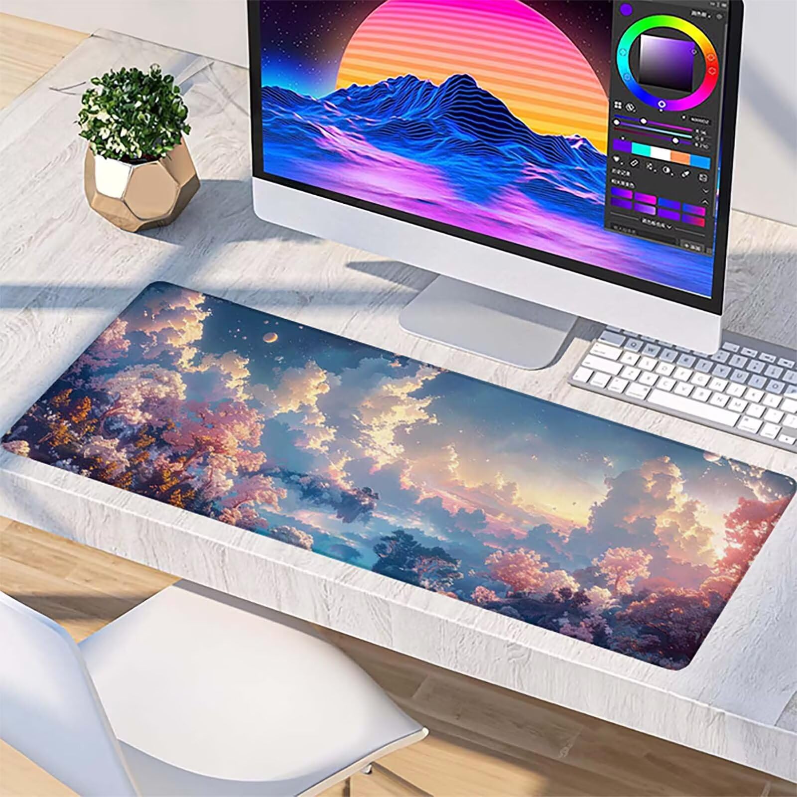Podkładka pod mysz XXL 1600x800x3mm, podkładka pod mysz do gier z antypoślizgową gumową powierzchnią, poprawia precyzję i szybkość, komputer dla gracza i akcesoria biurowe, prezent dla mężczyzn
