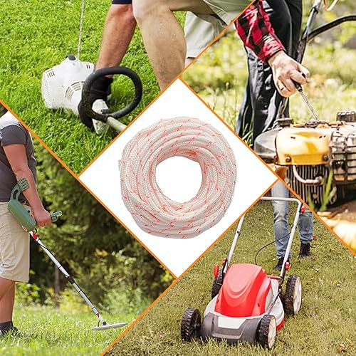 Miniatura 5 de Mtanlo Cuerda de arranque de retroceso de 0.177 in, cuerda de tracción de 32.8 ft, cortadora de cepillo, cortacésped para motosierra Stihl, cable de