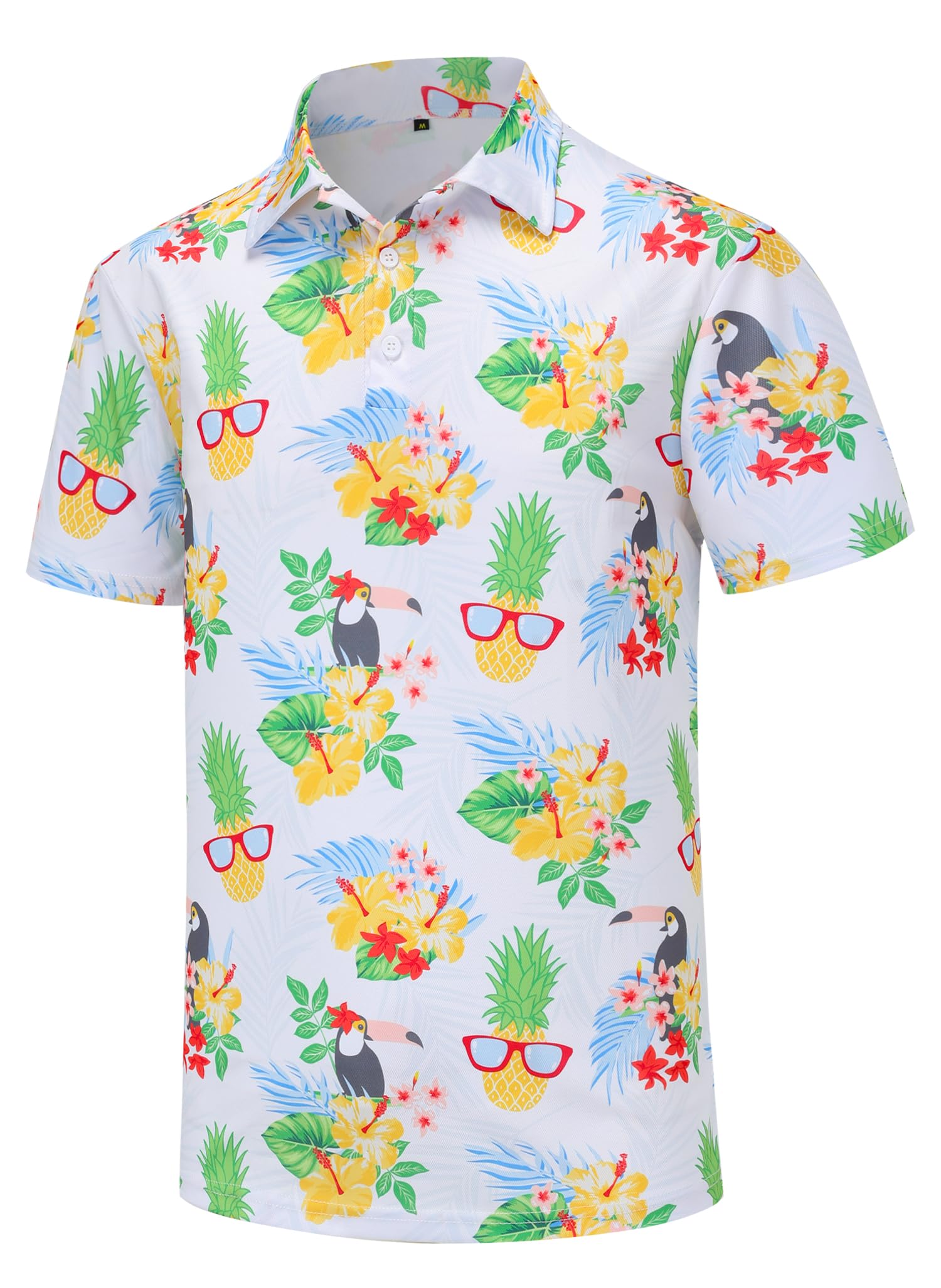 TolmzGolf Shirts for Men Dry Fit Mens Golf Shirt Short Sleeve Collared Funny Polo Shirts