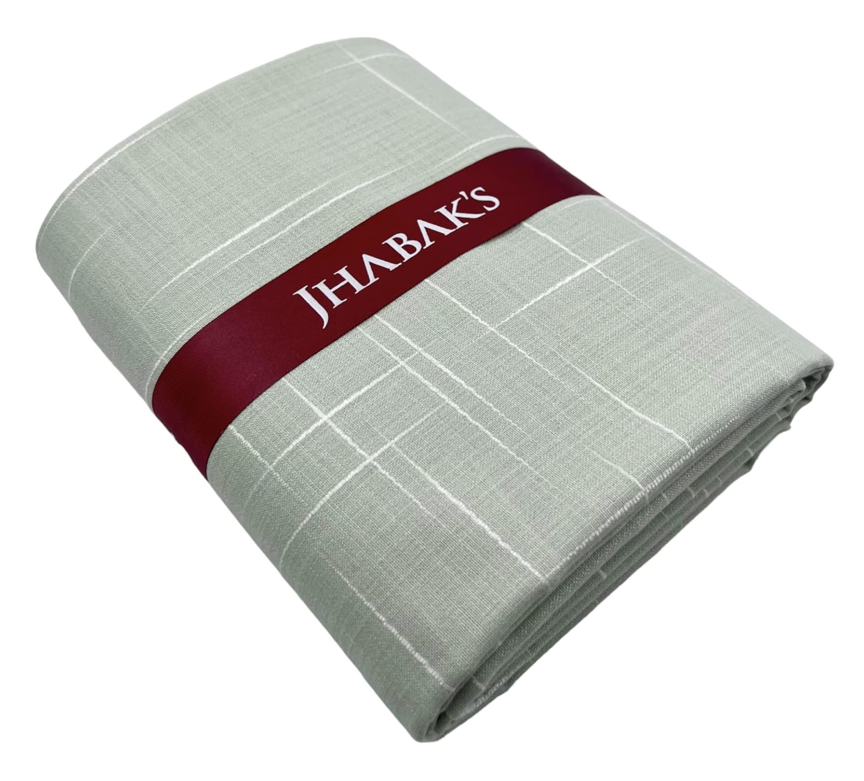 JHABAK'S Premium Linen Shirt and Trouser Fabric - Cotton Blend Material - 2.25m Shirt Cloth - 1.20m Pant Piece (Leaf Green Shirt, Navy Blue Trousers) 3