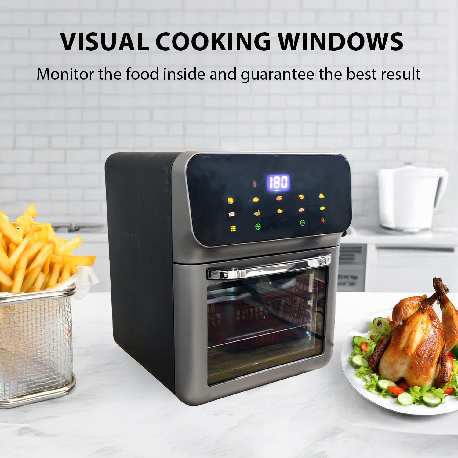 GadgetHaven Air Fryer, 16L Family Size Tower Air Fryer With Rapid