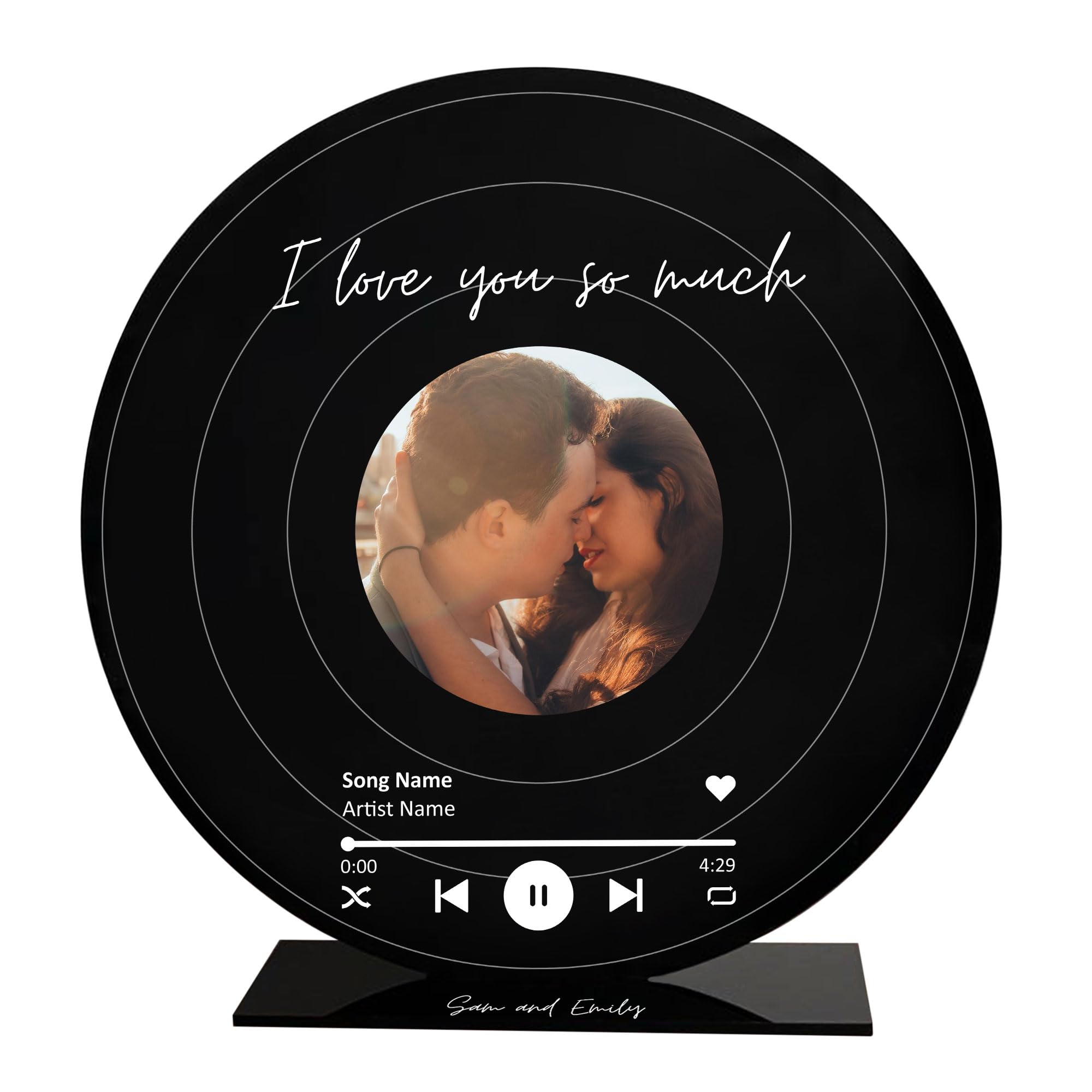 Red Ocean Anniversary For Her Him Photo Frame I Love You For Couple Personalised Husband Wife Christmas Birthday Romatic Him Her Keepsake